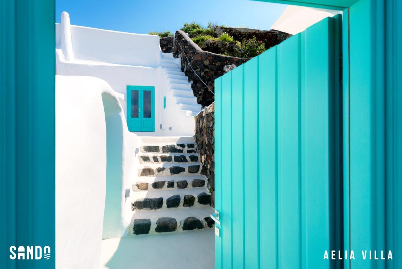Sando Traditional Cave Villas With Jacuzzi And Sea View Vourvoúlos Eksteriør bilde