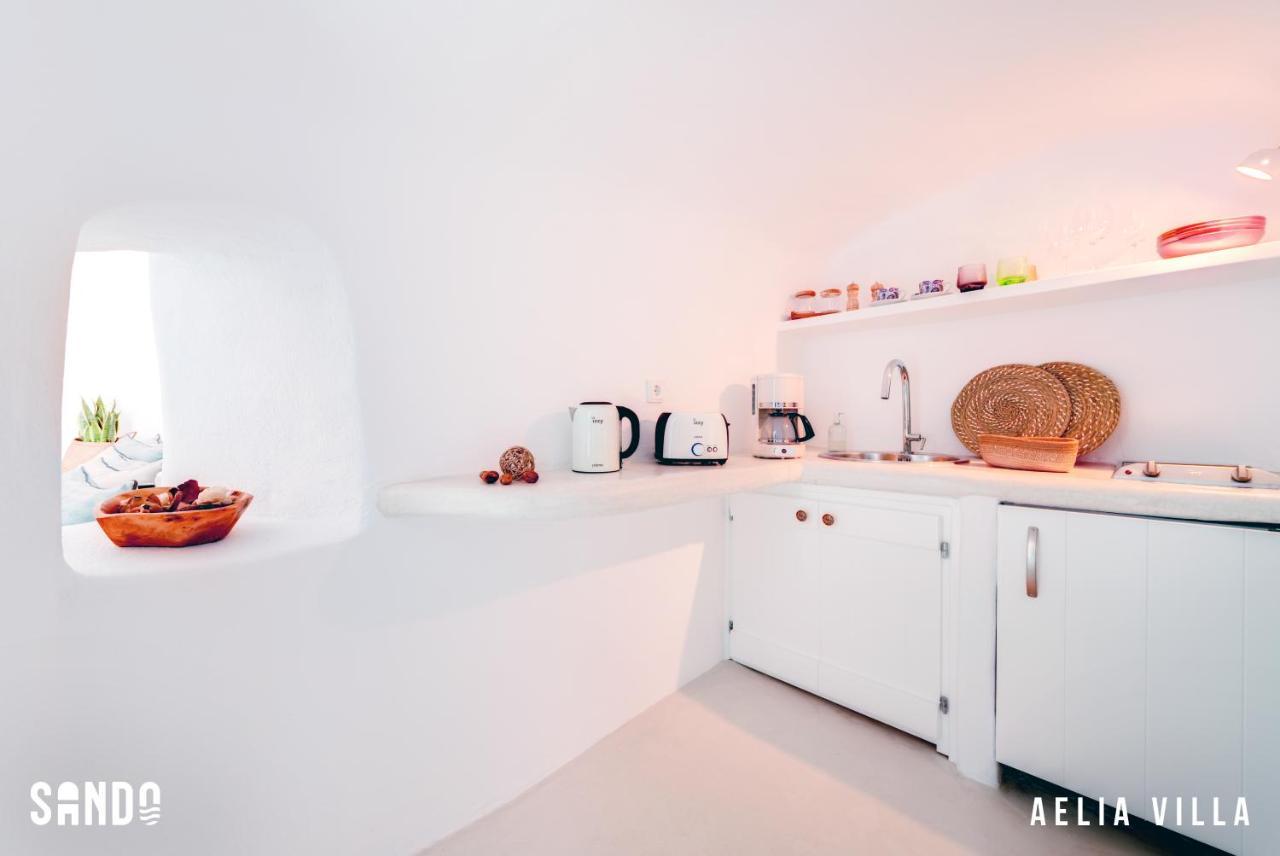 Sando Traditional Cave Villas With Jacuzzi And Sea View Vourvoúlos Eksteriør bilde