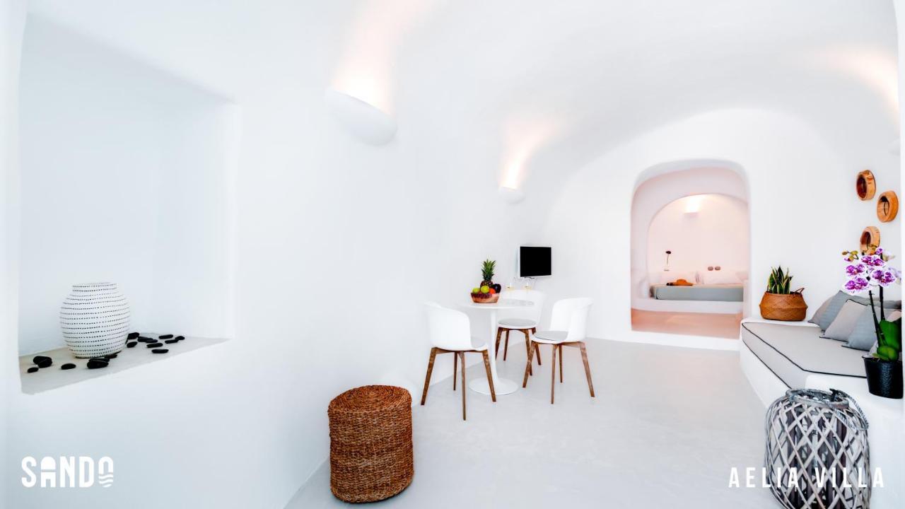 Sando Traditional Cave Villas With Jacuzzi And Sea View Vourvoúlos Eksteriør bilde