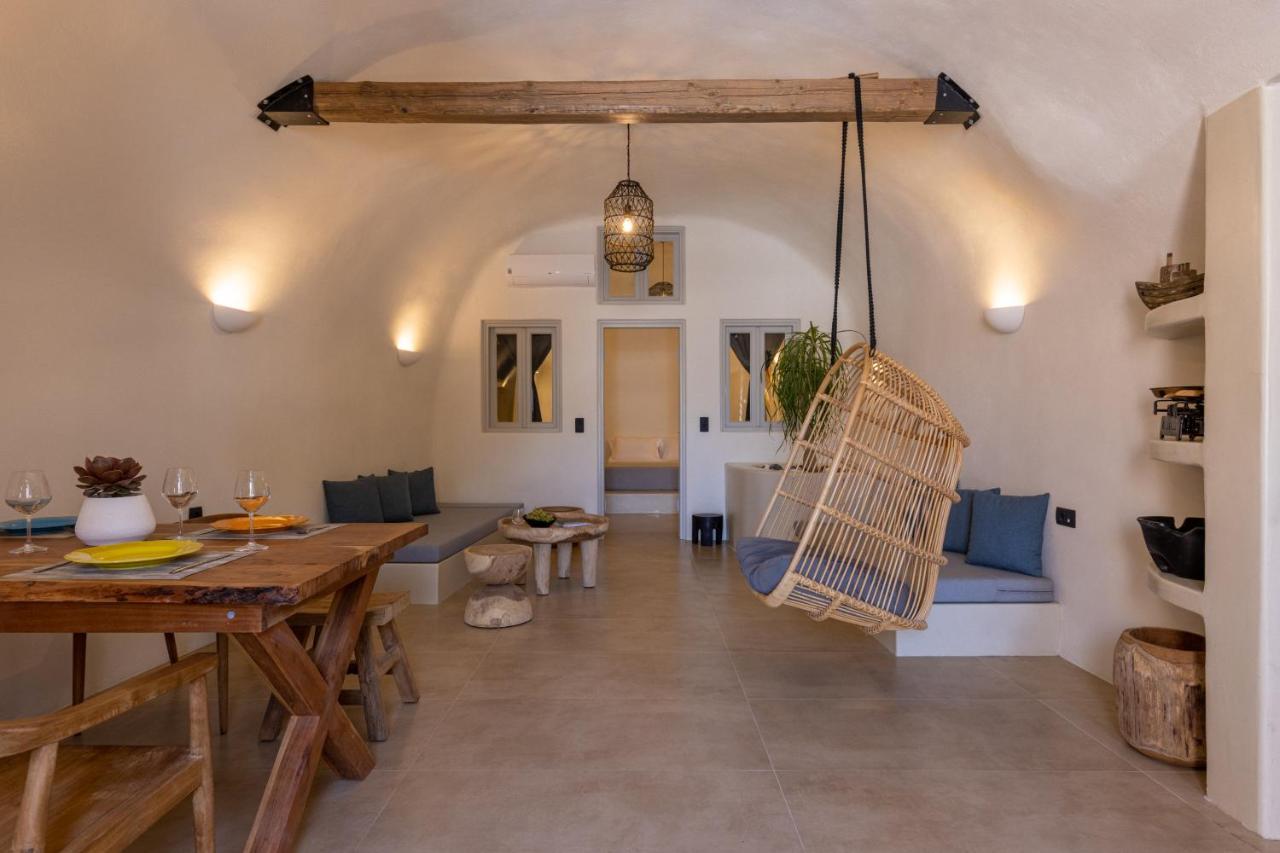 Sando Traditional Cave Villas With Jacuzzi And Sea View Vourvoúlos Eksteriør bilde